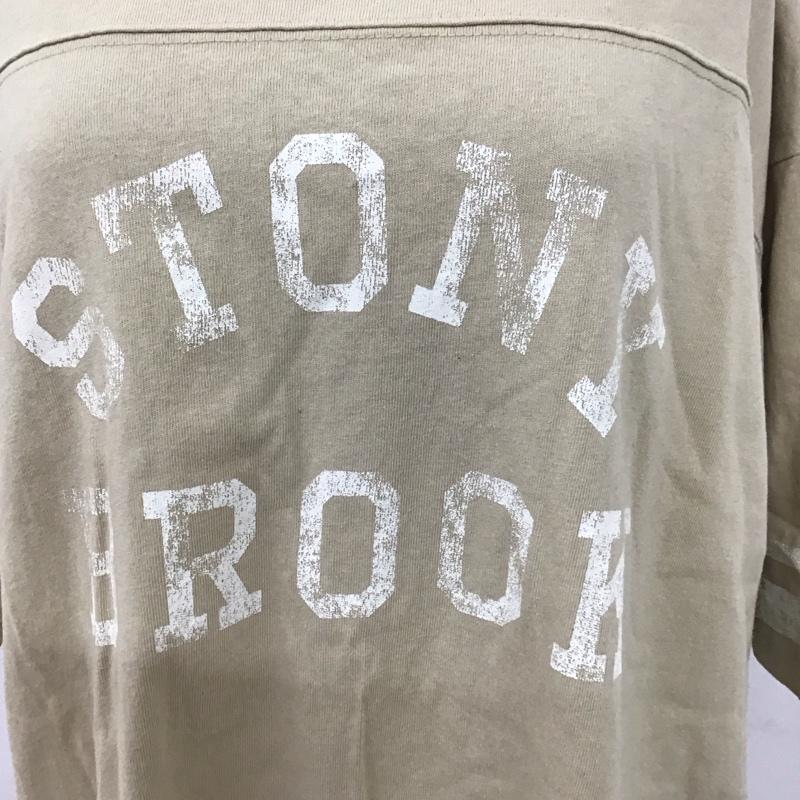 レプシィム LEPSIM Tシャツ 半袖 半袖カットソー プリントTシャツ クルーネックカットソー FREE ロゴ、文字 ベージュ / ベージュ / レディース USED 古着 中古 10126490
