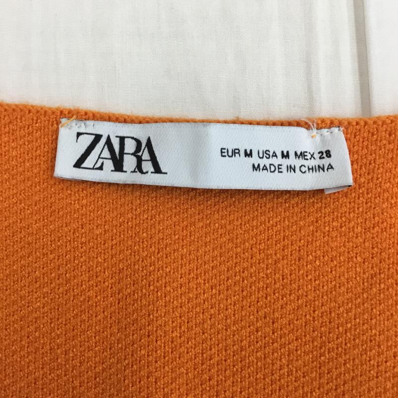 ザラ ZARA ベスト ベスト M 無地 橙 / オレンジ / レディース USED 古着 中古 10135937