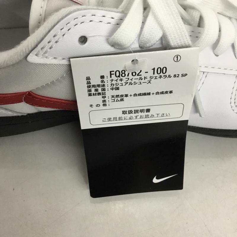 ナイキ NIKE スニーカー スニーカー FQ8762-100 FIELD GENERAL 82 SP 28.5cm 28.5cm ロゴ、文字 白 / ホワイト / X 灰 / グレー / X 赤 / レッド / メンズ USED 古着 中古 10130767