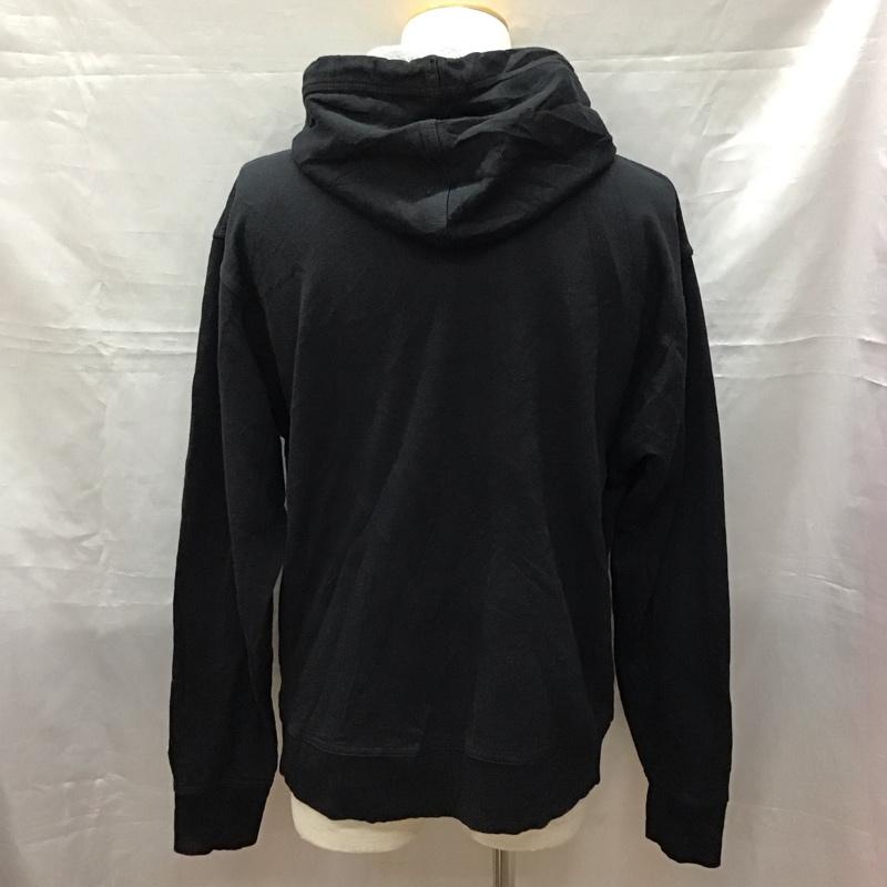 チャンピオン Champion パーカー 長袖 長袖パーカー フード付きパーカー プリントスウェット トレーナー XL ロゴ、文字 黒 / ブラック /  メンズ USED 古着 中古 10118546
