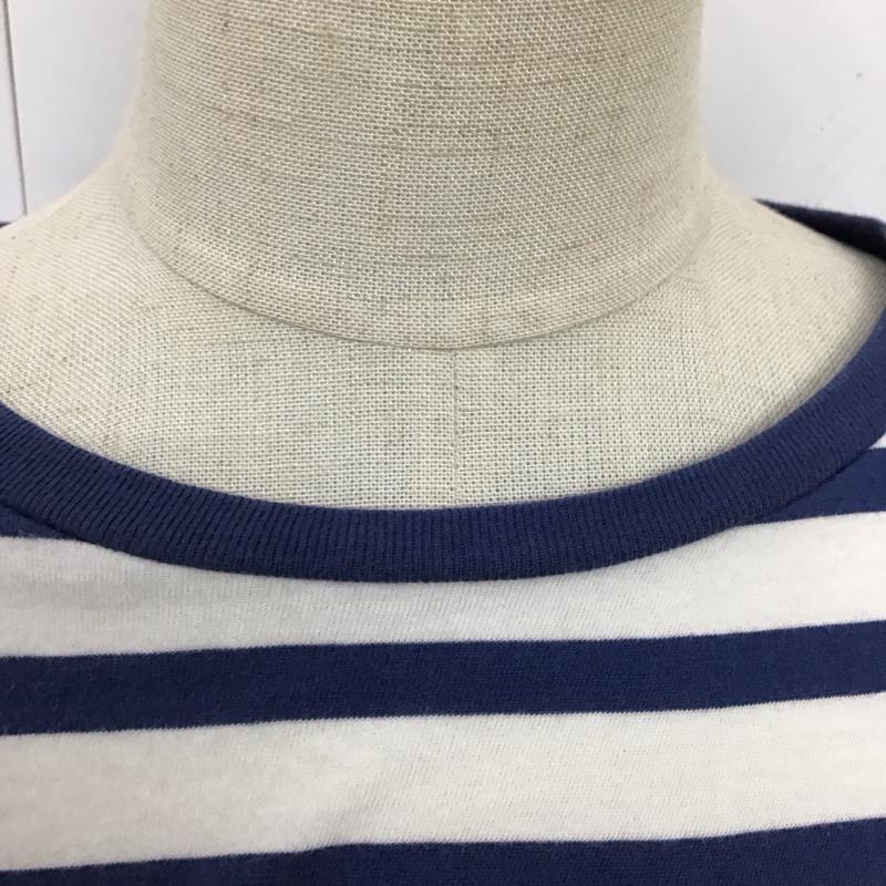 ポロラルフローレン POLO RALPH LAUREN Tシャツ 半袖 クルーネック ポロベア ボーダー XL プリント 白 / ホワイト / X 青 / ブルー / レディース USED 古着 中古 10118829