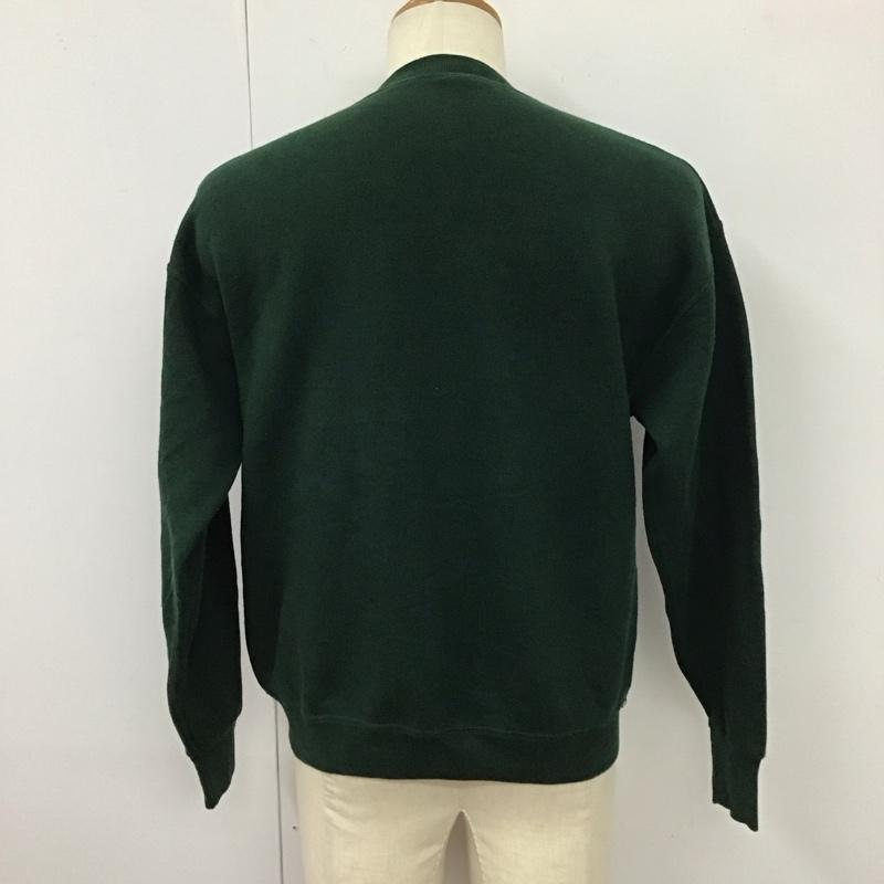 フルーツオブザルーム FRUIT OF THE LOOM トレーナー 長袖 スウェット 裏起毛 M プリント 緑 / グリーン /  メンズ USED 古着 中古 10116817