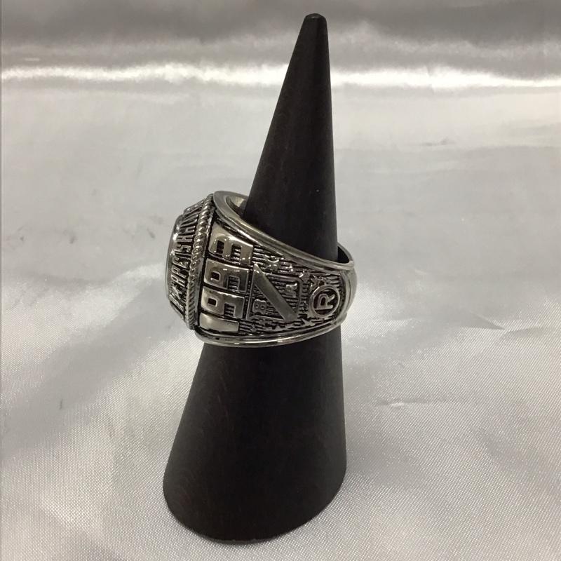 アベイシングエイプ A BATHING APE アクセサリー 指輪 BAPE COLLEGE RING APE HEAD 22号 銀 / シルバー / メンズ USED 古着 中古 10116985