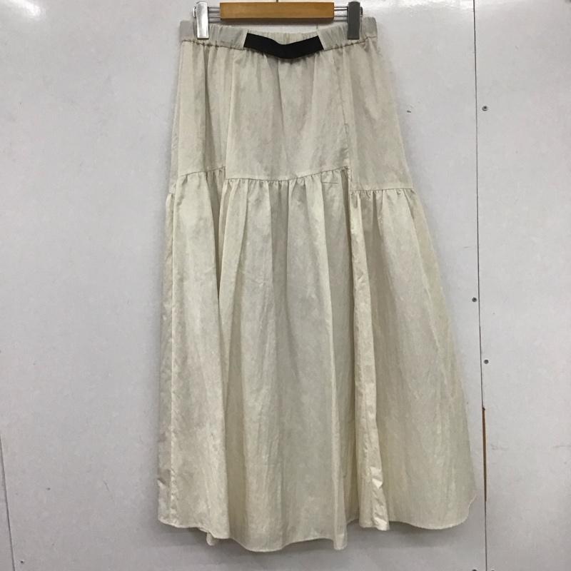 ジーナシス JEANASIS スカート ロングスカート JS050886CF ロングスカート フレアスカート FREE 無地 白 / ホワイト / レディース USED 古着 中古 10135801