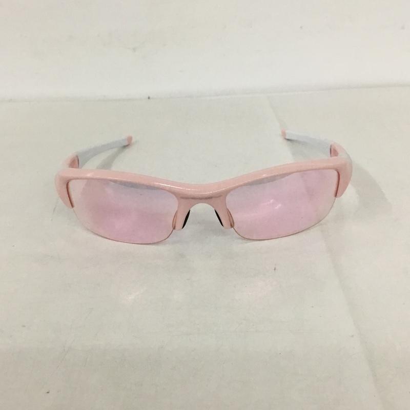 オークリー OAKLEY めがね・サングラス サングラス 03-886J FLAK JACKET スポーツサングラス ミラーレンズ 箱有 ロゴ、文字 桃 / ピンク / メンズ USED 古着 中古 10129382
