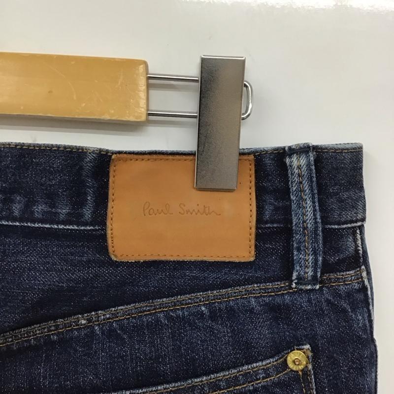 ポールスミス Paul Smith パンツ デニム、ジーンズ デニムパンツ ワイドパンツ カジュアルパンツ L 無地 インディゴ / インディゴ / メンズ USED 古着 中古 10128683