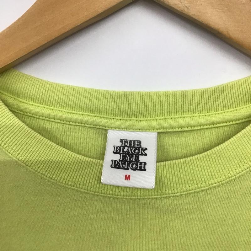 ブラックアイパッチ Black eye patch Tシャツ 半袖 半袖カットソー プリントTシャツ クルーネックカットソー M ロゴ、文字 緑 / グリーン / メンズ USED 古着 中古 10138449