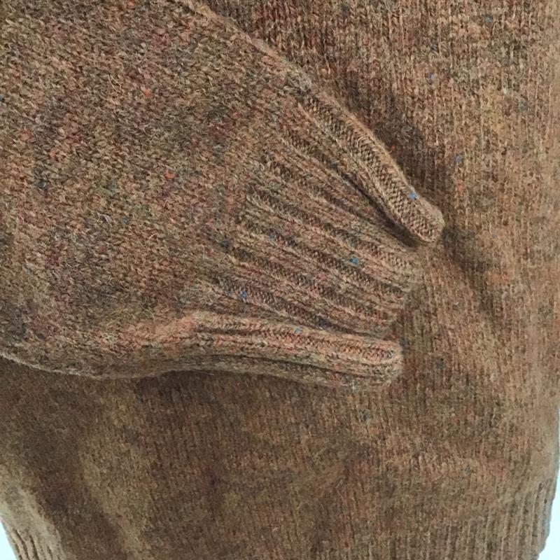 エルエルビーン L.L.Bean ニット、セーター 長袖 285327 ハーフジップ エルボーパッチ S 無地 橙 / オレンジ / メンズ USED 古着 中古 10111250