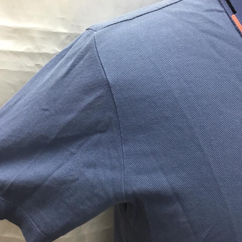 ポールスミス Paul Smith ポロシャツ 半袖 半袖ポロシャツ カラーシャツ 半袖カットソー S ロゴ、文字 青 / ブルー / メンズ USED 古着 中古 10109278