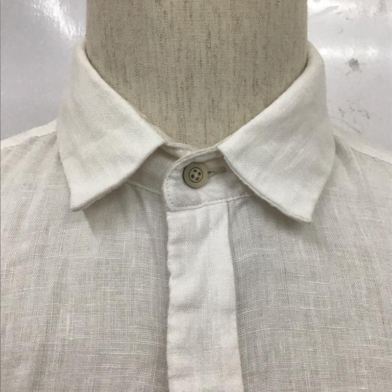 ザラメン ZARA MAN シャツ、ブラウス 半袖 半袖シャツ カラーシャツ 半袖カットソー 無地シャツ M 無地 白 / ホワイト /  メンズ USED 古着 中古 10110389