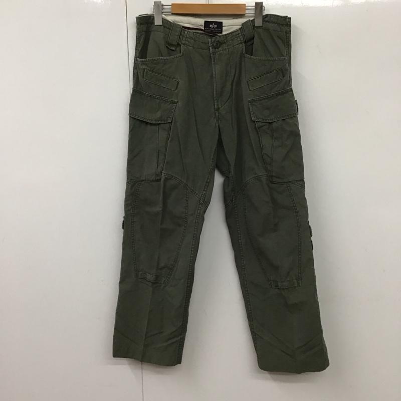 アルファインダストリー Alpha Industries パンツ ワークパンツ、ペインターパンツ L 無地 カーキ / カーキ / メンズ USED 古着 中古 10131444