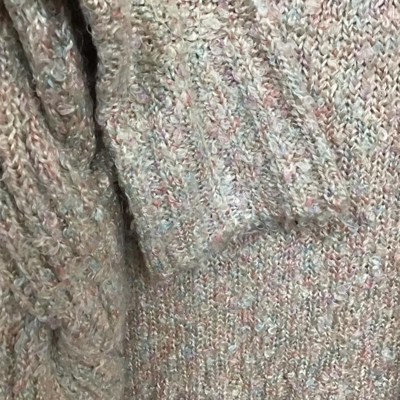 セシルマクビー CECIL McBEE カーディガン 長袖 長袖カーディガン 長袖カットソー ノーカラージャケット 前開カーディガン M 無地 マルチカラー / マルチカラー / レディース USED 古着 中古 10117894