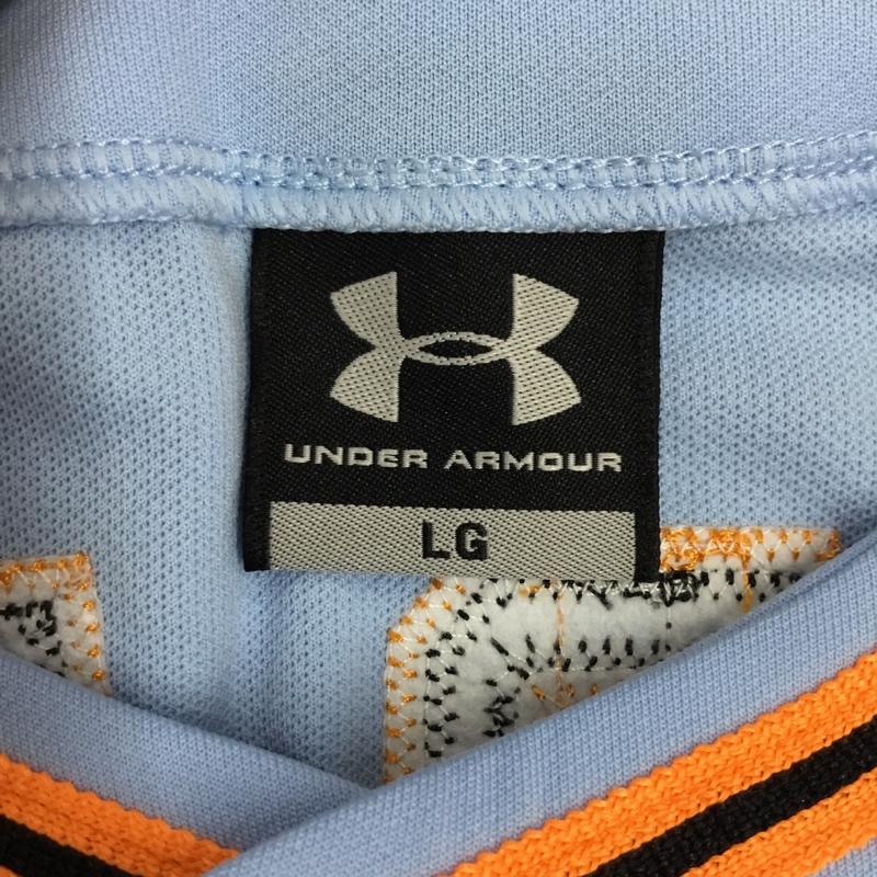 アンダーアーマー UNDER ARMOUR トップス トップス ジャイアンツ レプリカユニホーム 巨人 村田 MURATA 25 L ロゴ、文字 水色 / ライトブルー / X 黒 / ブラック / X 橙 / オレンジ / メンズ USED 古着 中古 10117814