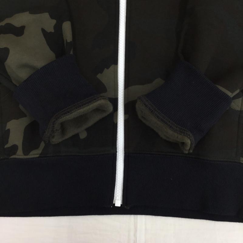 ザノースフェイス THE NORTH FACE パーカー 長袖 NT62131 ノベルティリアビューフルジップフーディ S カモフラージュ柄・迷彩 黒 / ブラック / X 緑 / グリーン / メンズ USED 古着 中古 10140075