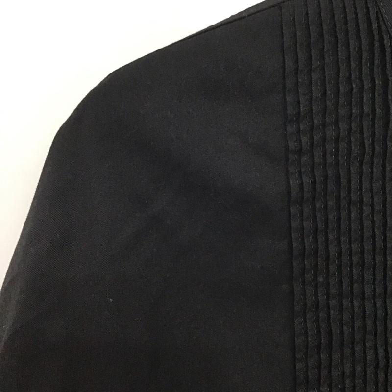 ザラ ZARA ワンピース ロングスカート 長袖ロングワンピース ノーカラーシャツワンピース フレアスカート 無地 黒 / ブラック / レディース USED 古着 中古 10136041