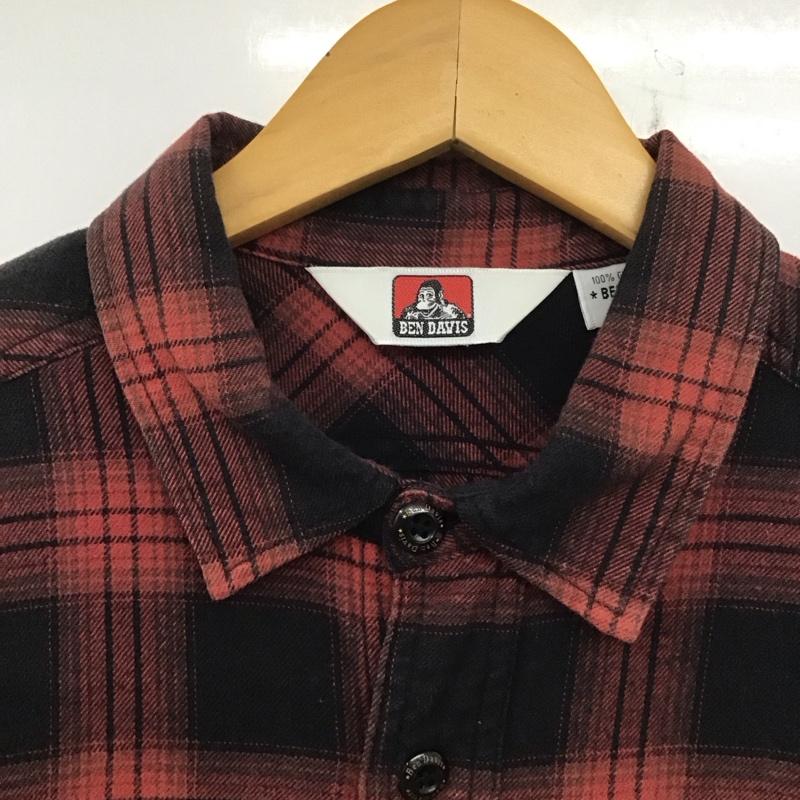 ベンデイビス BEN DAVIS シャツ、ブラウス 長袖 長袖シャツ チェックシャツ カラーシャツ L チェック マルチカラー / マルチカラー / メンズ USED 古着 中古 10138718