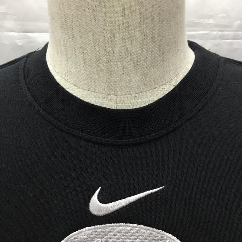ナイキ NIKE トレーナー 長袖 dm5461-010 スウェットトレーナー スポーツウェア クルーネックカットソー M ロゴ、文字 黒 / ブラック / メンズ USED 古着 中古 10108246