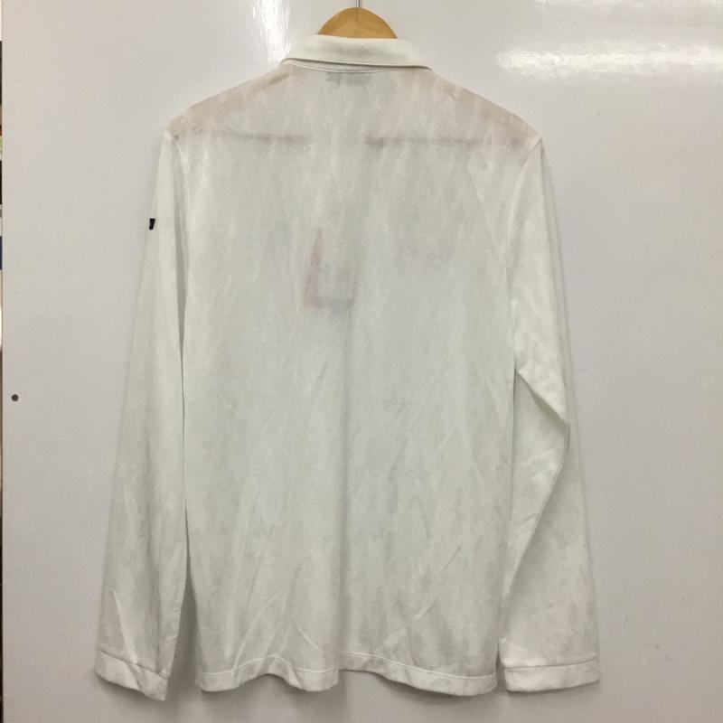 カッパ Kappa ポロシャツ 長袖 KG952LS43 ボタンダウン ゴルフウェア タグ付き ワンポイント 白 / ホワイト / メンズ USED 古着 中古 10135702