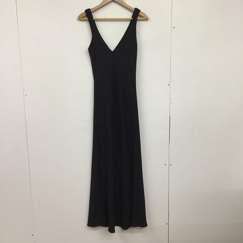 ザラ ZARA ワンピース ロングスカート ノースリーブワンピース ロングスカート フレアスカート XS 無地 黒 / ブラック / レディース USED 古着 中古 10134319