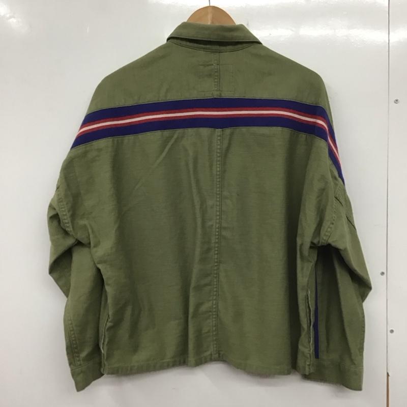 リーバイス Levi s シャツ、ブラウス 長袖 67708-0000 ワークシャツ ミリタリーシャツ S 無地 カーキ / カーキ / メンズ USED 古着 中古 10139611