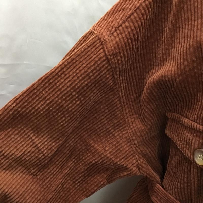 フリークスストア FREAK S STORE シャツ、ブラウス 長袖 193-3012 コーデュロイ ビッグシャツ ベルト付き オーバーサイズ FREE 無地 茶 / ブラウン / レディース USED 古着 中古 10107479