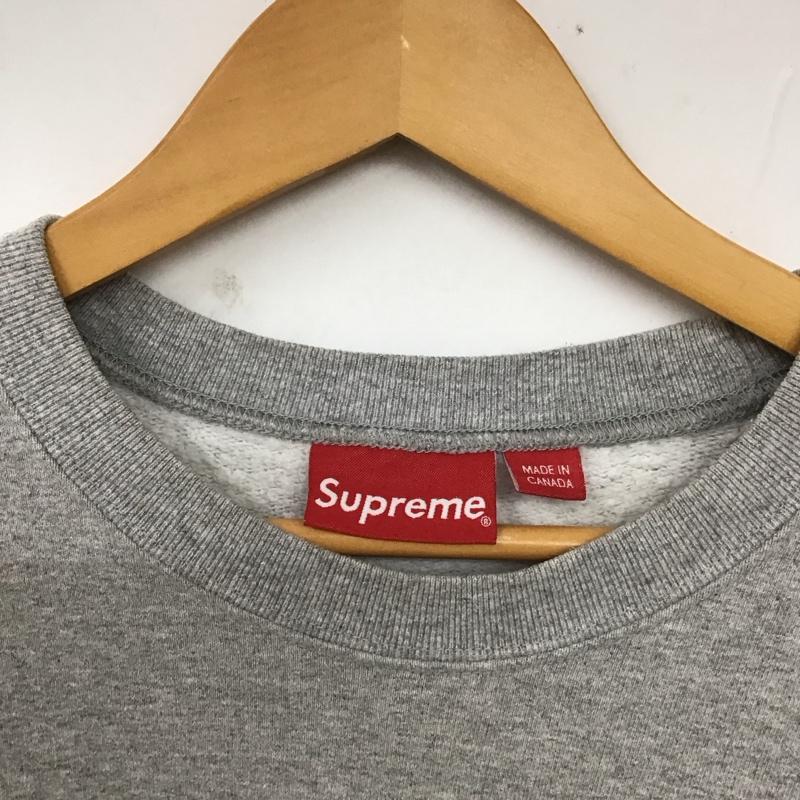 シュプリーム Supreme トレーナー 長袖 20SS CutoutboxLogoCrewneckBoxLogo 長袖トレーナー L ロゴ、文字 灰 / グレー / メンズ USED 古着 中古 10129579