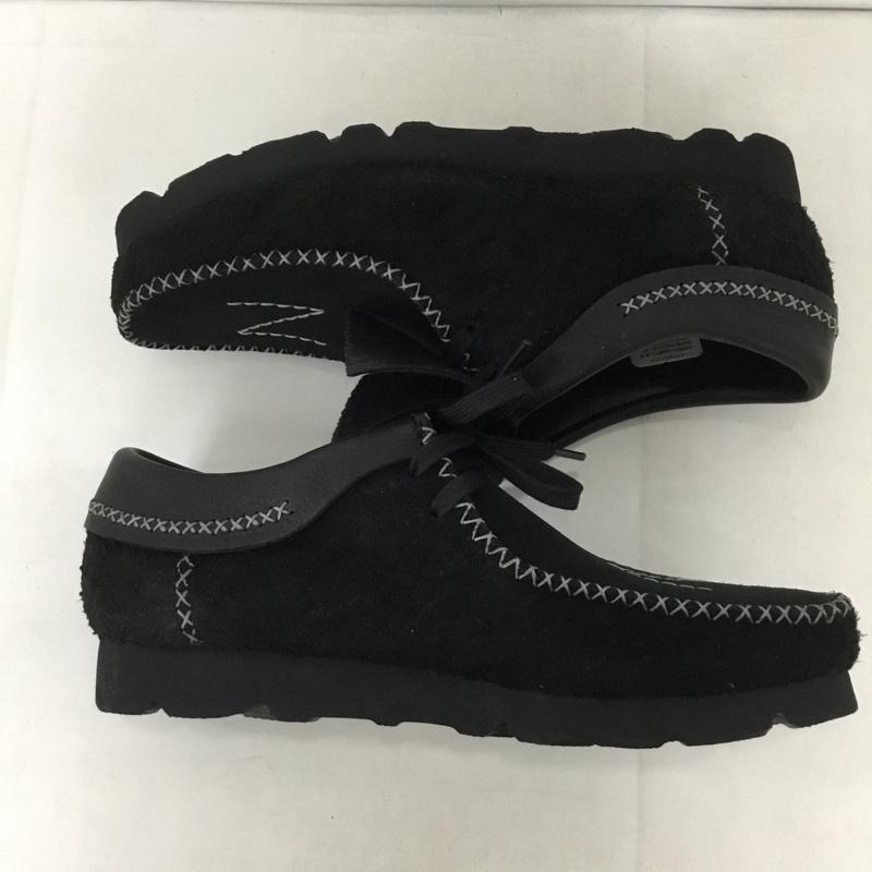 クラークス Clarks ブーツ ショートブーツ NEIGHBORHOOD ワラビー UK8 箱有 US:9 刺繍 黒 / ブラック / メンズ USED 古着 中古 10131689