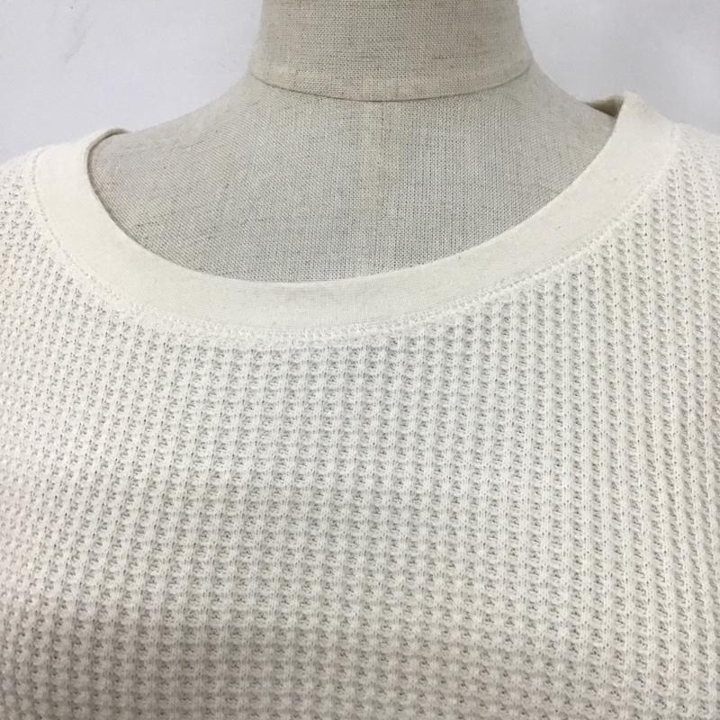 ニコアンド niko and... カットソー 長袖 ST85TC03AD ワッフル M 無地 オフホワイト / オフホワイト /  レディース USED 古着 中古 10107170