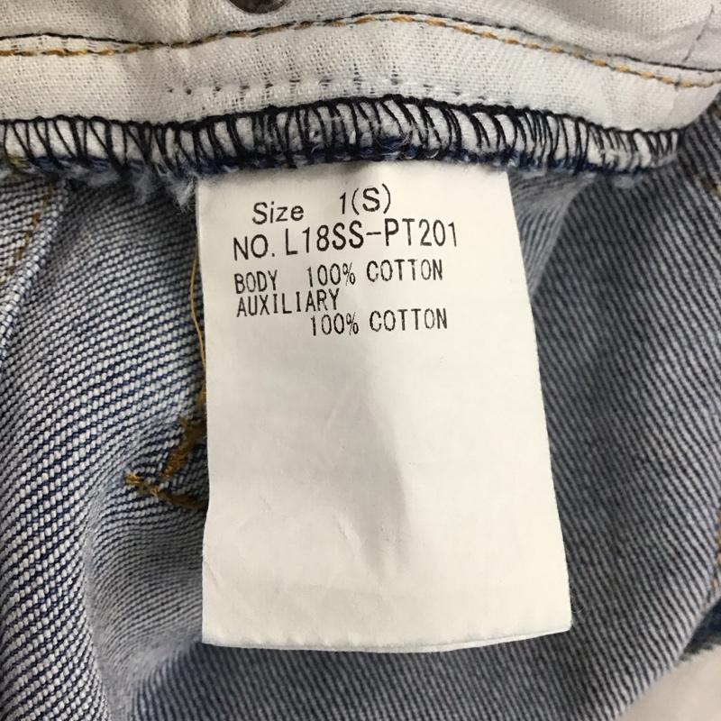 リルリリー lilLilly パンツ デニム、ジーンズ L18SS-PT201 デニムパンツ ダメージパンツ ストレッチパンツ S 無地 インディゴ / インディゴ / レディース USED 古着 中古 10117414