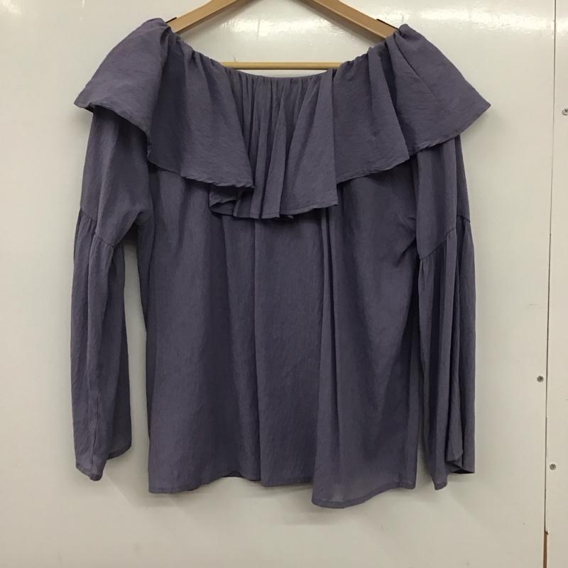アルシーヴ archives シャツ、ブラウス 長袖 長袖シャツ 無地シャツ ビックカラーシャツ M 無地 紫 / パープル / レディース USED 古着 中古 10135422