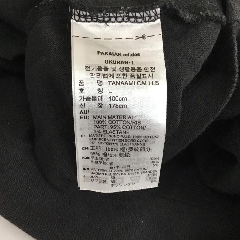 アディダス adidas Tシャツ 長袖 dy6690 TANAAMI CALI LS TEE L プリント 黒 / ブラック / メンズ USED 古着 中古 10112005