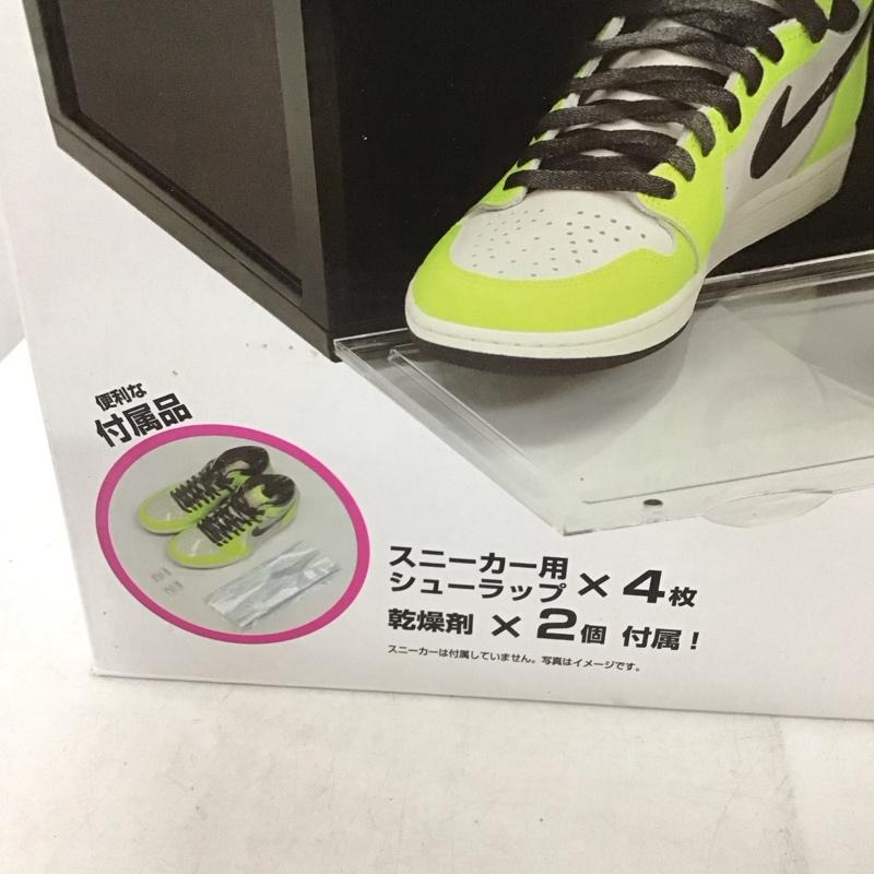 古着 USED ファッション小物 ファッション小物 シューズボックス 収納 Smile+ 3個セットSB3P002BK 箱有 ラック 無地 黒 / ブラック / メンズ USED 古着 中古 10135330