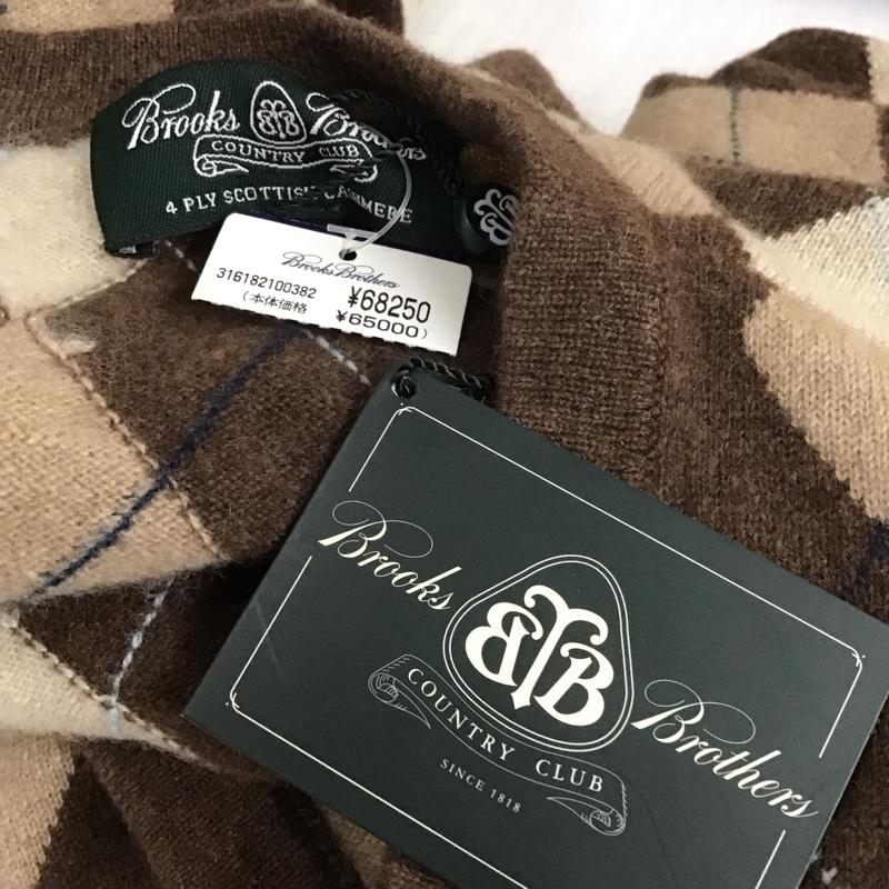 ブルックスブラザーズ BROOKS BROTHERS ニット、セーター 長袖 長袖ニット 長袖カットソー リブニット セーター Vネック M チェック マルチカラー / マルチカラー / メンズ USED 古着 中古 10112104