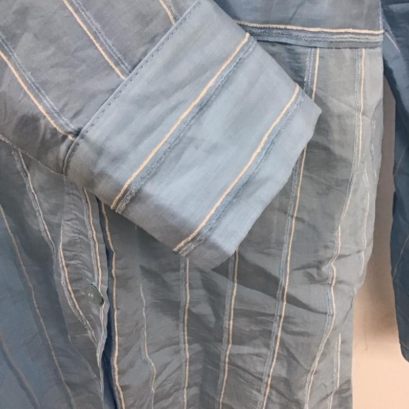 ザラ ZARA シャツ、ブラウス 長袖 長袖シャツ ストライプシャツ カラーシャツ S ストライプ 水色 / ライトブルー / レディース USED 古着 中古 10126883