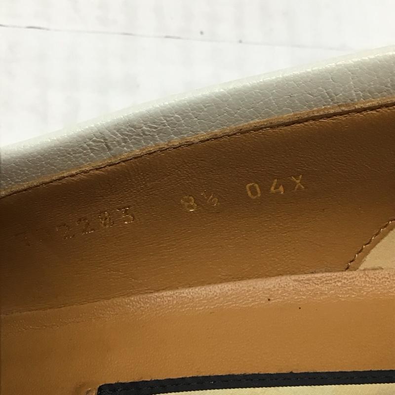 グッチ GUCCI ローファー ローファー 702283 22SS ストライプビットローファー adidas ホースビット 箱有 8.5 ワンポイント 白 / ホワイト / メンズ USED 古着 中古 10118874
