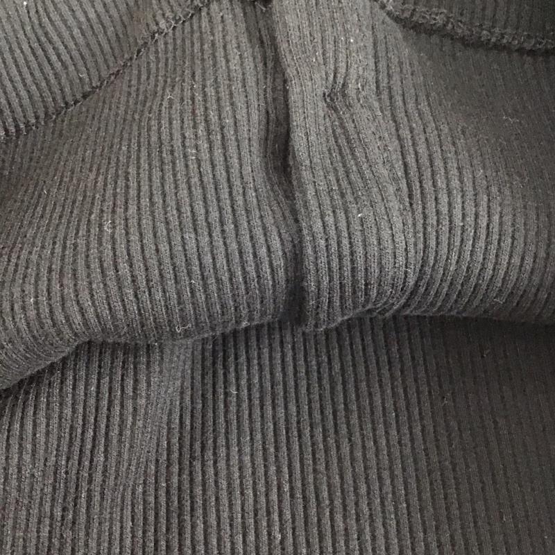 ザラ ZARA カットソー 長袖 長袖カットソー スクエアネック 前開きカットソー L 無地 黒 / ブラック /  レディース USED 古着 中古 10113261