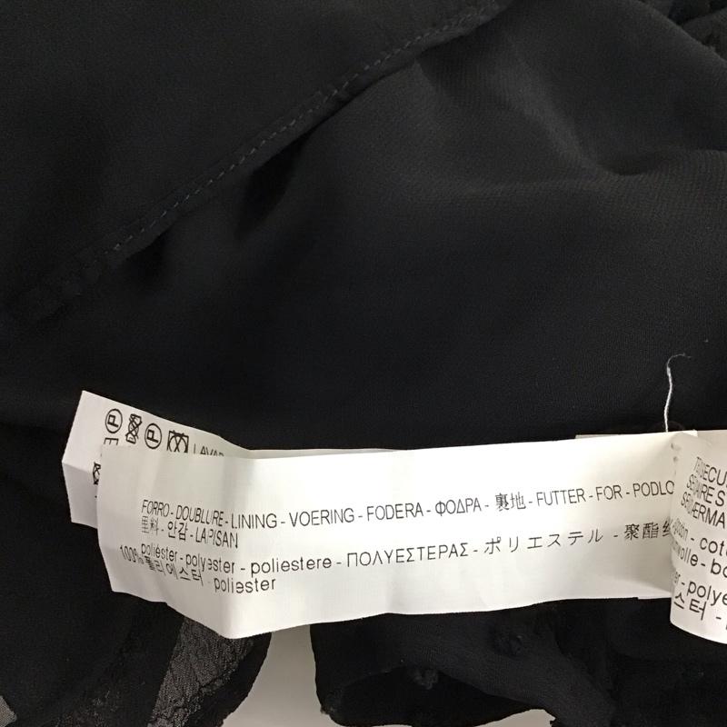 ザラ ZARA TRAFALUC カットソー 長袖 長袖カットソー タートルネックカットソー ロングスリーブカットソー XS 総柄 黒 / ブラック / レディース USED 古着 中古 10120106