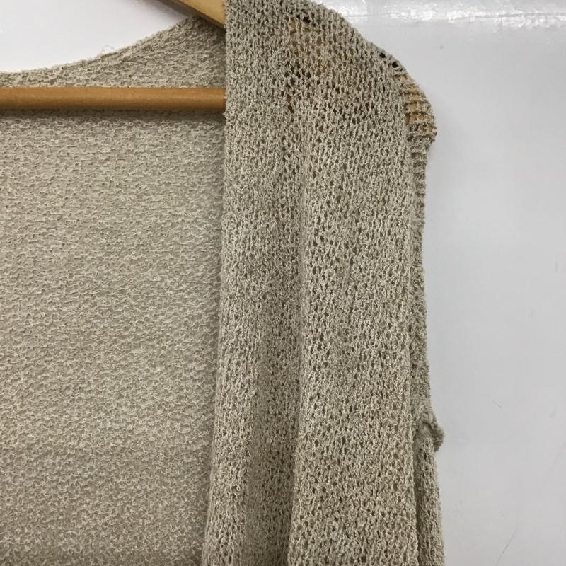 ケービーエフ KBF カーディガン 長袖 KB05-22J010 無地 ベージュ / ベージュ / レディース USED 古着 中古 10132217