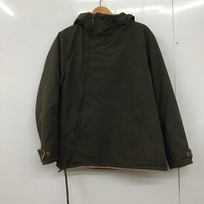 キャルオーライン CAL O LINE ジャケット、上着 ジャンパー、ブルゾン ジップアップジャケット パーカージャケット アウター 裏地ボア S 無地 カーキ / カーキ / メンズ USED 古着 中古 10139679