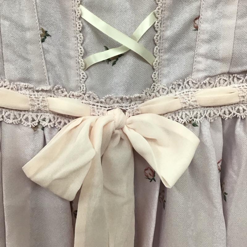 アクシーズファム axes femme ワンピース ひざ丈スカート ノースリーブワンピース フレアワンピース M プリント マルチカラー / マルチカラー / レディース USED 古着 中古 10134222