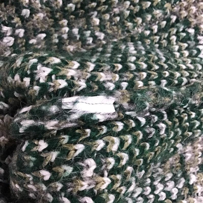 ザラ ZARA カーディガン 長袖 長袖カーディガン 長袖ニットカーディガン フロントボタン L プリント 灰 / グレー / レディース USED 古着 中古 10144294