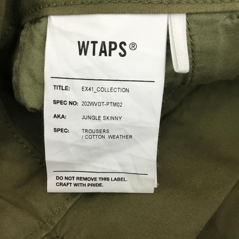 ダブルタップス WTAPS パンツ ワークパンツ、ペインターパンツ 202WVDT-PTM02 ジャングル スキニー トラウザーズ L ロゴ、文字 X ワンポイント カーキ / カーキ /  メンズ USED 古着 中古 10124455