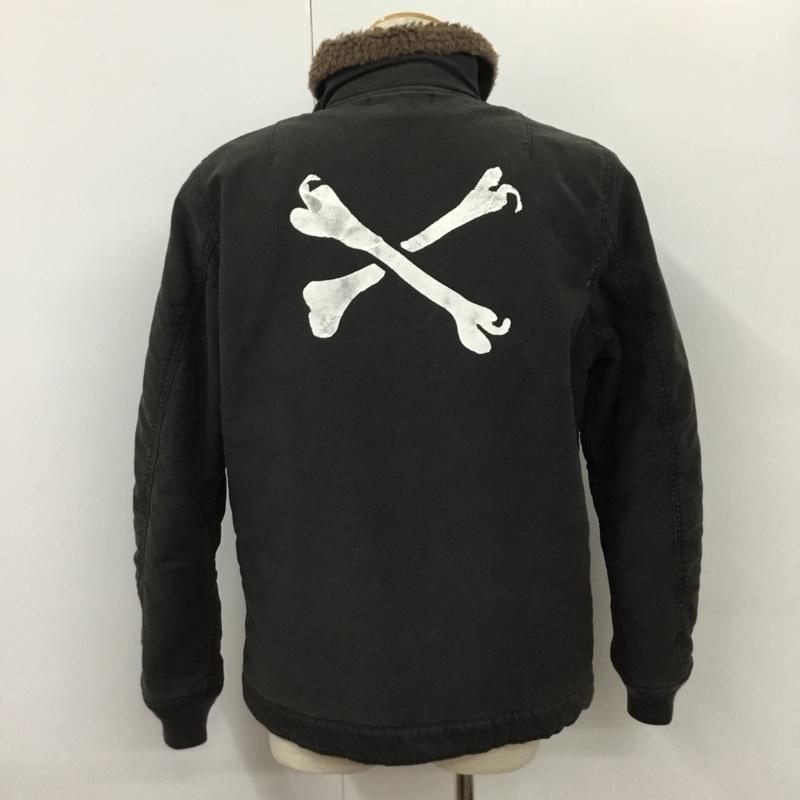 ダブルタップス WTAPS ジャケット、上着 ジャンパー、ブルゾン 112gwdt-jkm06 11AW クロスボーンミリタリージャケット アウター ジップアップジャケット 3 無地 黒 / ブラック / メンズ USED 古着 中古 10109371