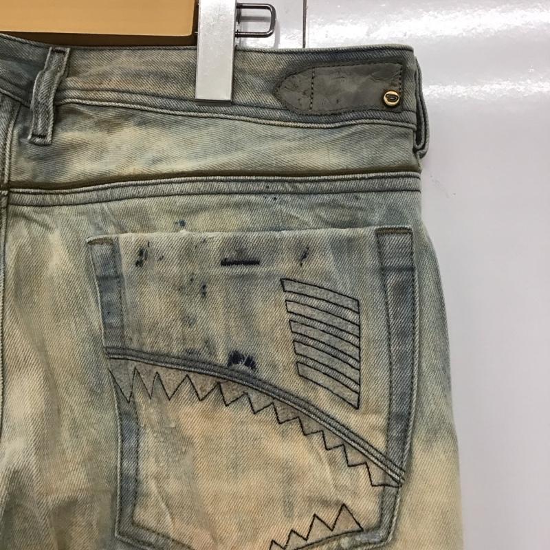 ディーゼル DIESEL パンツ デニム、ジーンズ デニムパンツ スリムパンツ ジーンズ 32インチ 無地 インディゴ / インディゴ /  メンズ USED 古着 中古 10124371