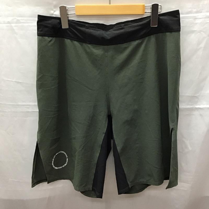 リーボック Reebok パンツ ショートパンツ ショートパンツ ハーフパンツ カジュアルパンツ スポーツウェア 32インチ ロゴ、文字 黒 / ブラック / X カーキ / カーキ / メンズ USED 古着 中古 10116899
