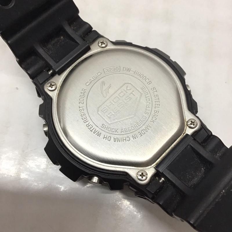 ジーショック G-SHOCK 腕時計 デジタル DW-6900CB Crazy Colors ロゴ、文字 黒 / ブラック / X 金 / ゴールド / メンズ USED 古着 中古 10115674