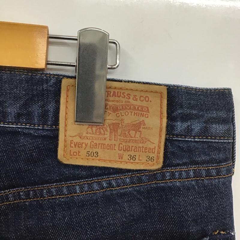リーバイストラウスアンドコー Levi Strauss & co. パンツ デニム、ジーンズ デニムパンツ ワイドパンツ カジュアルパンツ ストレートパンツ 36インチ 無地 インディゴ / インディゴ /  メンズ USED 古着 中古 10127332
