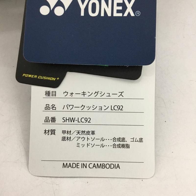 ヨネックス YONEX スニーカー スニーカー SHW-LC92 パワークッション 24.5cm ウォーキングシューズ 箱有 24.5cm ロゴ、文字 黒 / ブラック / X 紺 / ネイビー / レディース USED 古着 中古 10147940