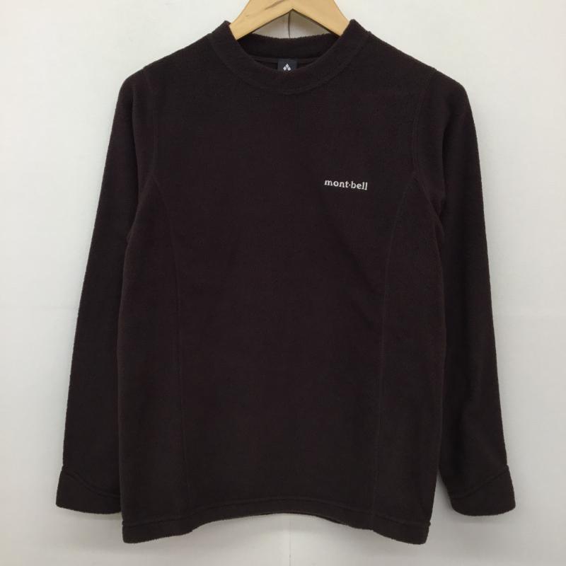 モンベル mont-bell トレーナー 長袖 1106754 ライトスウェット M ロゴ、文字 茶 / ブラウン / レディース USED 古着 中古 10138237
