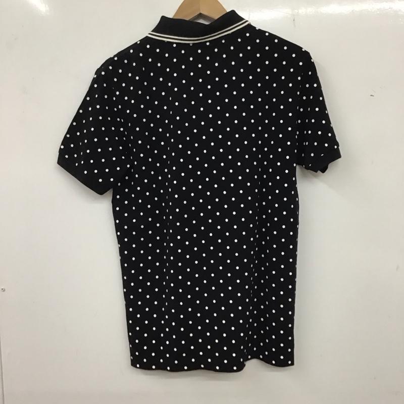 チャンピオン Champion ポロシャツ 半袖 半袖ポロシャツ カラーシャツ 半袖カットソー M ドット 黒 / ブラック / メンズ USED 古着 中古 10135975